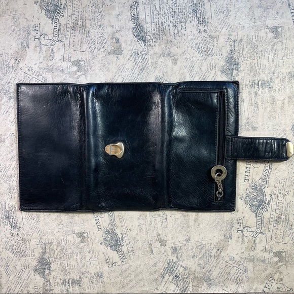 Vintage Perlina Trifold Leather Wallet - Picture 8 of 12